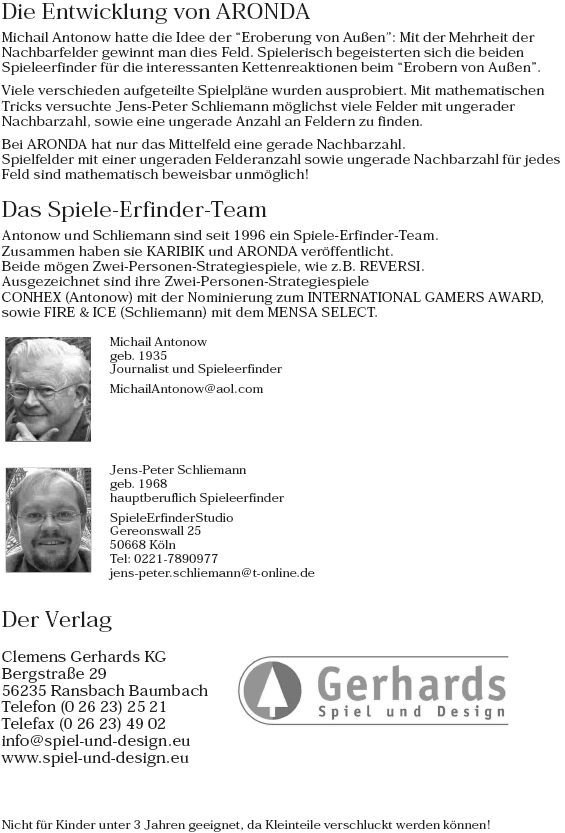 Originalangaben zu Autoren und Verlag