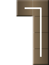 Zahlenplättchen '1'