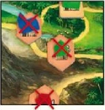 Remove the buildings; leave the revealed volcano tiles available.