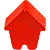 rotes Holzhaus